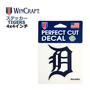WINCRAFT EBNtg fgCg ^CK[X XebJ[ Detroit Tigers Perfect Cut Color Decal 4x4C` fJ[ (^CK[XObY/CZX/MLB/W[[O/J[pi/J[ANZT[/