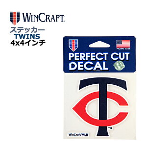 WINCRAFT EBNtg ~l\^ cCY XebJ[ Minnesota Twins Perfect Cut Color Decal 4x4C` fJ[ (cCYObY/CZX/MLB/W[[O/J[pi/J[ANZT[/t@