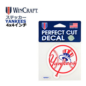 WINCRAFT EBNtg j[[N L[X XebJ[ New York Yankees Perfect Cut Color Decal LOGO 4x4C` fJ[ (L[XObY/CZX/MLB/W[[O/J[pi/J[ANZ