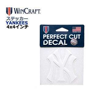 WINCRAFT EBNtg j[[N L[X XebJ[ New York Yankees Perfect Cut Color Decal NY WHITE 4x4C` fJ[ (L[XObY/CZX/MLB/W[[O/J[pi/J[A