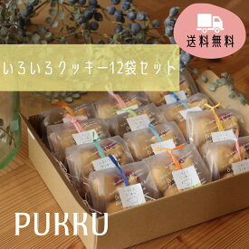 【いろいろクッキー12袋セット】シフォンのお店PUKKU クリスマス Christmas プレゼント シフォン クッキー ギフト お菓子 お返し お祝い 詰合せ 子供会 包装 内祝い 御礼 菓子折り 手土産 プック 個包装 詰め合わせ お取り寄せ くま スイーツ かわいい 送料無料