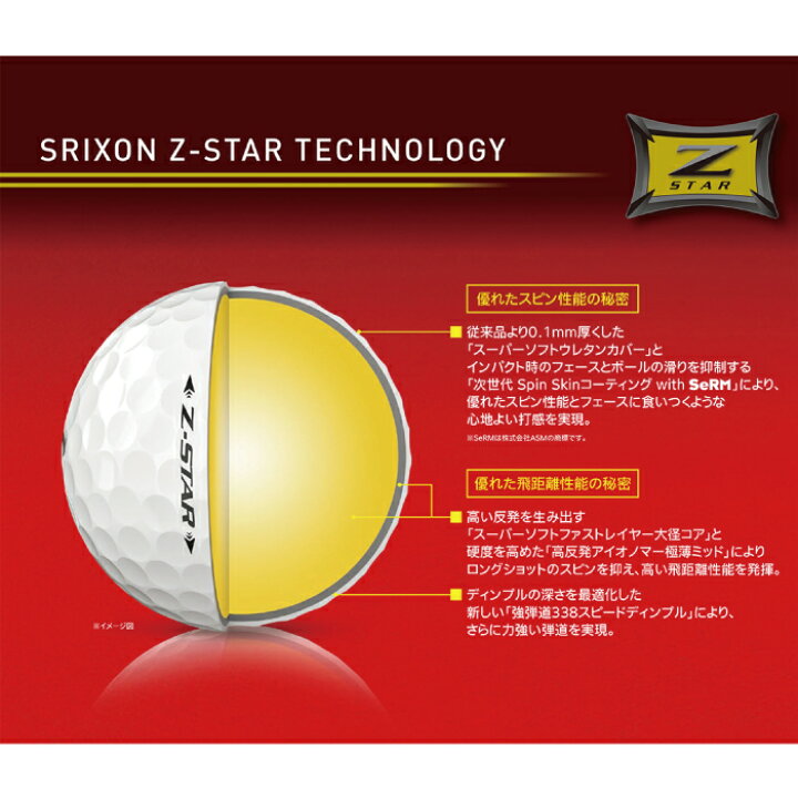 楽天市場】スリクソン Z-STAR XV ディバイド Zスター XV イエロー 
