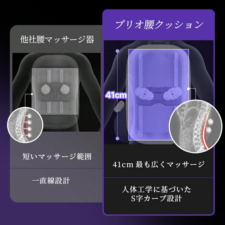 楽天市場】＼NEW！新商品／ 腰クッションマッサージ器（無線 
