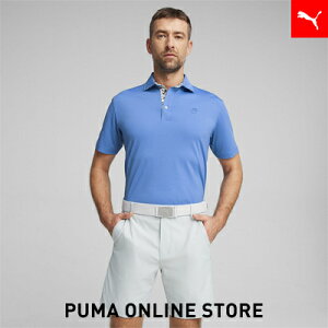 メンズ ゴルフ PUMA x ARNOLD PALMER フローラル トリム 半袖 ポロシャツ