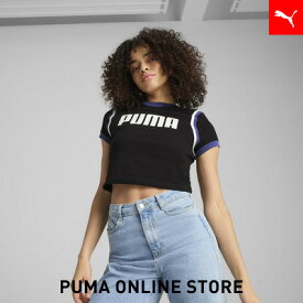 『ポイント10倍 12/3 20:00〜12/6 01:59』ウィメンズ フューチャー プーマ アーカイブ グラフィック ベビー 半袖 Tシャツ