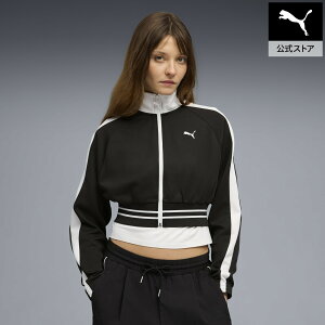 �w�|�C���g20�{ 4/1 0:00�`4/2 01:59�x�y�����z PUMA �v�[�} �E�B�����Y T7 �s�P �����b�N�X�h �N���b�v�h �g���b�N�W���P�b�g T7 Pique Cropped Jacket ���f�B�[�X