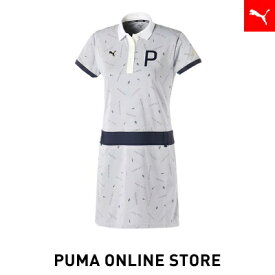 『ポイント20倍 4/24 20:00〜4/26 01:59』【公式】PUMA プーマ レディース ワンピース ゴルフ 【ウィメンズ ゴルフ グラフィック 半袖 ポロシャツ】