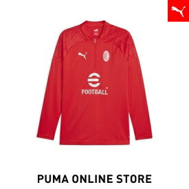 『ポイント10倍 6/4 20:00〜6/9 23:59』【公式】PUMA プーマ メンズ Tシャツ サッカー 【メンズ ACミラン 2023-24 トレーニング 1/4 ジップトップ】