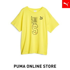 『ポイント20倍 5/23 20:00〜5/26 01:59』【公式】PUMA プーマ キッズ 半袖Tシャツ 【キッズ PUMA x スポンジ・ボブ グラフィック Tシャツ 128cm-164cm】