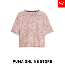 『ポイント20倍 4/24 20:00〜4/26 01:59』【公式】PUMA プーマ レディース 半袖Tシャツ 【ウィメンズ トレーニング TRAIN FAVORITE AOP クロップ Tシャツ】