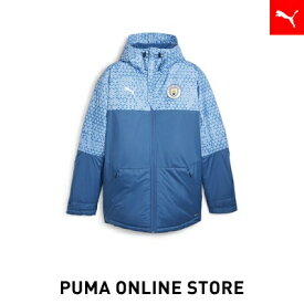 『ポイント20倍 5/23 20:00〜5/26 01:59』【公式】PUMA プーマ メンズ アウター ベンチコート サッカー 【メンズ マンチェスター シティFC グラフィック ウインター ジャケット】