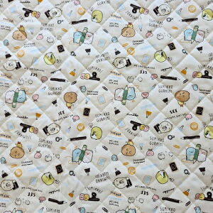 【お買い得ハギレ45cmカットキルト】キルト生地☆すみっコぐらし 文房具柄GQ-3470-1