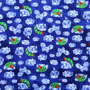 【お買い得ハギレ♪50cmカット生地】オックス生地☆はらぺこあおむし空柄/コンG-4182-1B
