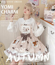 コスプレ仮装 キャミソールワンピース ロリータ服 ドレス 洋服 JSK リボン プリンセス lolita フリル お姫様 ノースリーブ シャツ付き 2点セット ハロウィン衣裳 COSPLAY 仮装パーティー レディース ガールズ 可愛い メイド喫茶 学園祭文化祭 イベント舞台演出服 S M L XL