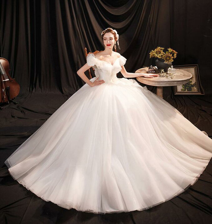 楽天市場】送料無料 ウェディングドレス 高品質 花嫁 結婚式 ロング  