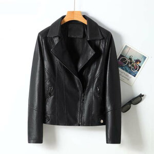 ライダースジャケット レディース 春秋 薄手 女 レザージャケット 大きいサイズ コーデ レザー バイクジャケット 大人 春服 秋服 秋 アウター 春 ジャケット PU 合皮 フェイク レザー 革ジャ
