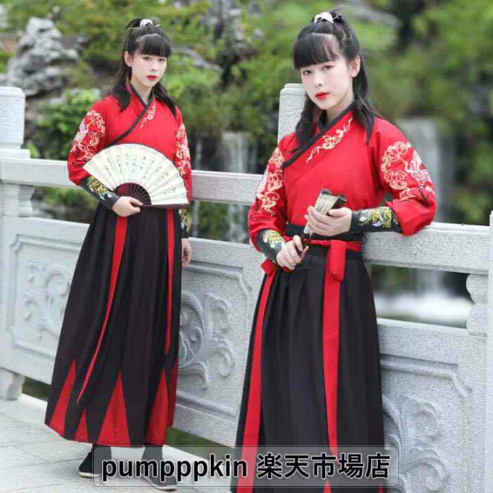 楽天市場】漢服 新作 レディース 中華服 コスプレ衣装 2点 3点 