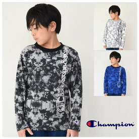 長袖 Tシャツ チャンピオン【メール便 送料無料】 子供服 champion 国内正規品 男の子 スポーツ ジュニア ブランド 通学 クラブ 運動 旅行 子ども服 冬 学校 小学生 秋