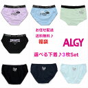 アルジー 下着 ショーツ 選べる 福袋 ALGY 3枚セット【1枚あたり333円～】【メール便 送料無料】キッズ パンツ 肌着 …