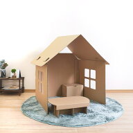 punny ほいく オープン ハウス ダンボール ハウス 日本製 遊具 キット 段ボール 子供 おもちゃ プレゼン…