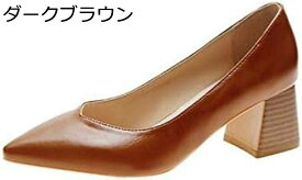 【全店10％OFFクーポン】入園式 走れるパンプス 痛くない パンプス 靴 レディース ミドルヒール パンプス 黒 スムース調 歩きやすいパンプス ヒール5cm Vカット 太ヒール 美脚パンプス 甲高 オフィス 幅広 レディース靴 大人 仕事