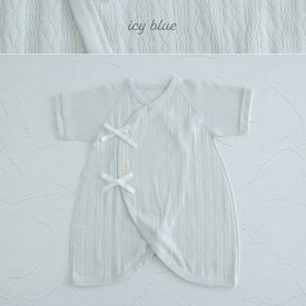 新色追加【肌着10％OFFクーポン有】日本製 コンビ肌着 綿 100% レールメッシュ 新生児肌着 男の子 女の子 ホワイト ピンク グリーン アイボリー アイシーブルー 綿 100% コットン 50-60cm 春 夏 秋 冬 PUPO【選べる肌着】【メール便OK(03)】