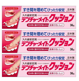 ●3個セット・メール便● 数量限定！デンチャーメイトクッション 入れ歯安定剤 クッションタイプ 36g SB-036