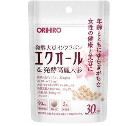 ☆数量限定・メール便☆オリヒロ エクオール＆発酵高麗人参 90粒