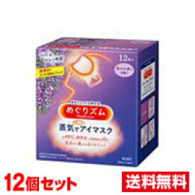 ■12個セット・送料無料■ 花王 めぐりズム 蒸気でホットアイマスク ラベンダー 12枚入り【AA】