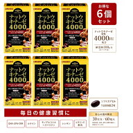 ■6個セット■数量限定！オリヒロ ナットウキナーゼ4000（60粒）納豆キナーゼ