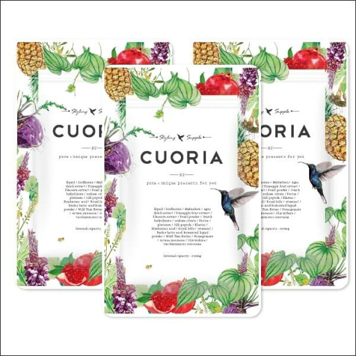 楽天市場】pupustore【公式】CUOIRIA-クオリア-(3) 3袋セット 女性 
