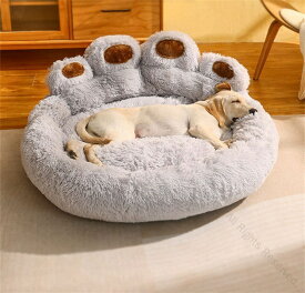 もこもこ柔らかふわふわオールシーズンクッション洗えるペットハウス丸型大型犬中型犬小型犬対応快適な寝心地のかわいいペットベッド