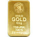 【流通品 現定数販売】純金 インゴット 徳力 50g K24 TOKURIKI INGOT 公式国際ブランド グッドデリバリー バー ゴールド バー 送料無料