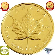 ランキング入賞 メイプルリーフ金貨 1/4オンス 純金 24金 7.77g 1/4oz 1982年～ 中古美品 送料無料 ギフト