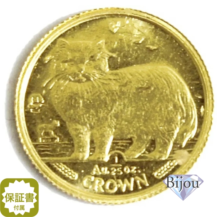 楽天市場】K24 マン島 キャット 金貨 コイン 1/25オンス 1.24g 1989年