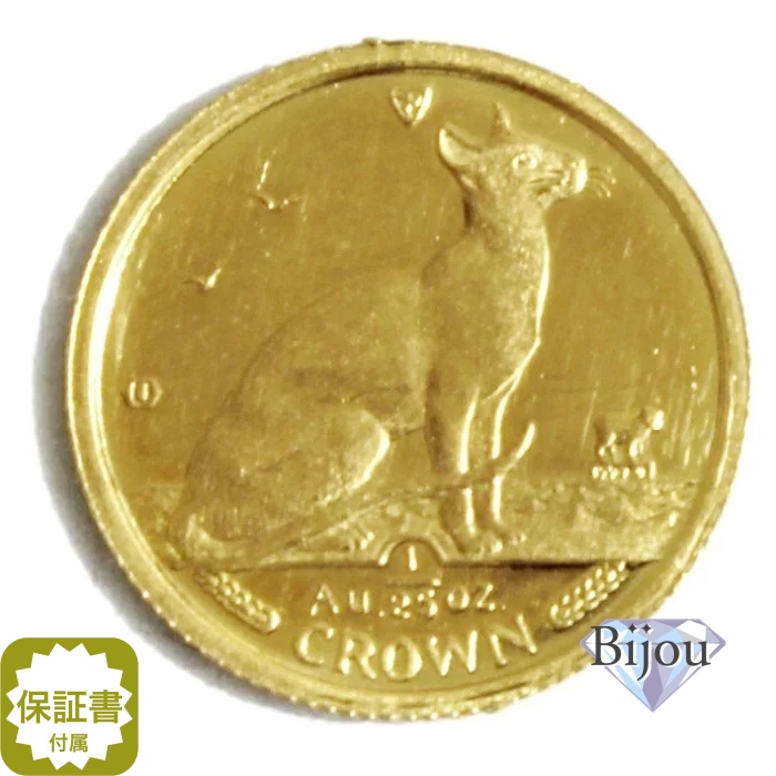 楽天市場】K24 マン島 キャット 金貨 コイン 1/25オンス 1.24g 1992年 