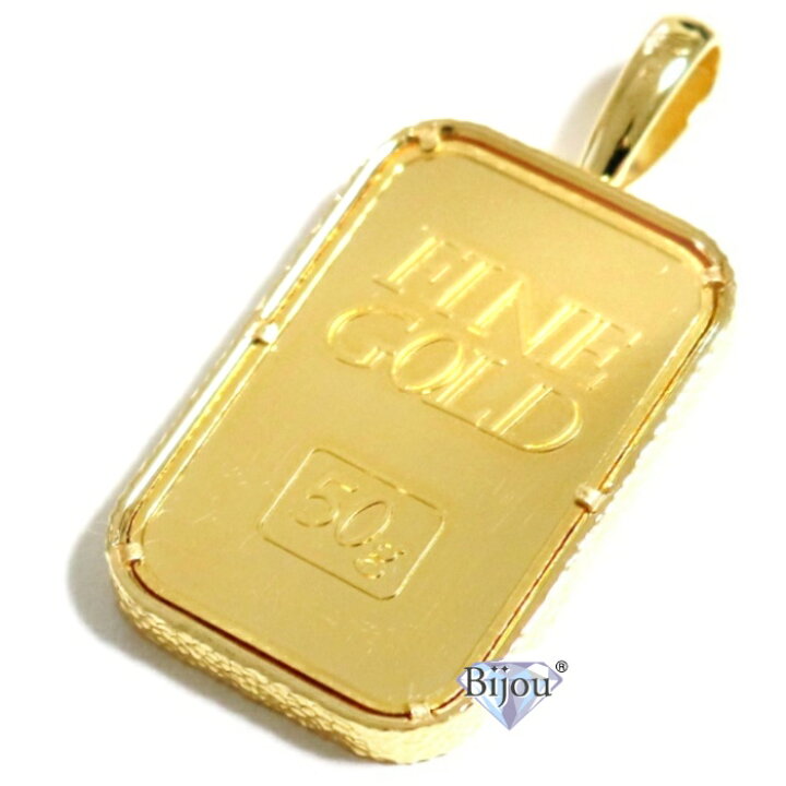 楽天市場】純金 24金 インゴット 流通品 田中貴金属 50g k24 槌目 