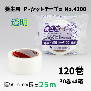 쏊{p P-Jbge[v No.4100Et 50mm×25M E 50mm×25M ŊȒPɐ؂{p|G`NXSe[v120i30×4j