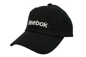キャップ 帽子 Reebok ロゴ刺繍 キャップ ブラック キャップ　レディース　ロゴ　ブランド　リーボック　シンプル　おしゃれ　かわいい　フリーサイズ　キャップコーデ