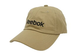 キャップ 帽子 Reebok ロゴ刺繍 キャップ ベージュ キャップ　レディース　ロゴ　ブランド　リーボック　シンプル　おしゃれ　かわいい　フリーサイズ　キャップコーデ