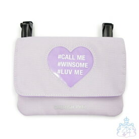 ポップハート フラットショルダー 移動ポケット　ポケットポーチ　クリップ付き　抗菌　女の子　かわいい　キュート　保育園　幼稚園　ハート