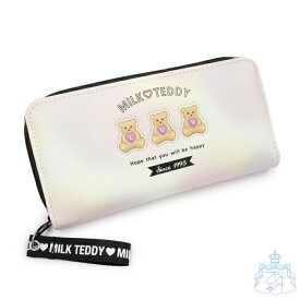 三連ベアー ラウンド長札 長財布　財布　子供　キッズ　女の子　小学生　女子　かわいい　クマ　ロゴ 長財布 女の子 小学生 中学生 高校生 女子 かわいい おしゃれ レディース 財布