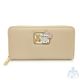 クマプレート 長財布 長財布　財布　女の子　小学生　クマ　かわいい　おしゃれ　レディース財布