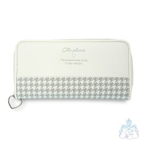 マイルドチドリ ラウンド長札 財布 長財布　レディース　おしゃれ　財布　女の子　女子　中学生　高校生　小学生　かわいい　チェック　千鳥 長財布 女の子 小学生 中学生 高校生 女子 かわいい おしゃれ レディース 財布