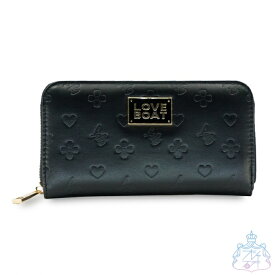 LOVE BOAT 型押しラウンド長札 【メール便対応】　長財布　レディース　財布　女の子　女子　かわいい　おしゃれ　シンプル　小学生　中学生　高校生　大人かわいい　LOVEBOAT　ラブボート