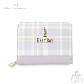 EASTBOY スクールチェック ラウンド 財布 【メール便対応可】　イーストボーイ　財布　EASTBOY　二つ折り財布　小さい財布　女の子　女子　小学生　中学生　子ども　キッズ　ミニ財布　チェック