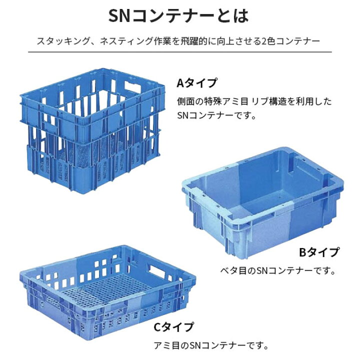 楽天市場】三甲 サンコー 二色コンテナ SNコンテナーC#27 容量27L 