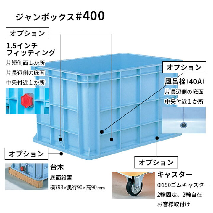 楽天市場】三甲 サンコー ジャンボックス#400 メモリ付 416L 2色 