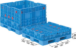 �O�b �T���R�[ �R���p���b�^�[F#700 [50kg/670L/�ω׏d500kg/PP] ( �{�b�N�X�p���b�g �_�l�b�W �܂肽���݃^�C�v �p���b�g�{�b�N�X ��^���i�p�ʂ��� ���� �����@�� �����@�� ) 805880