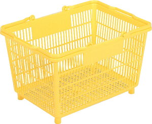 三甲 サンコー スーパー篭(大-2) プラH 容量25.4L イエロー 【個人宅不可】【土日祝・時間指定不可】